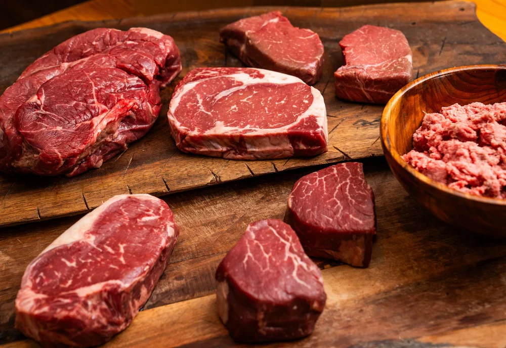 Premium beef cuts variety
